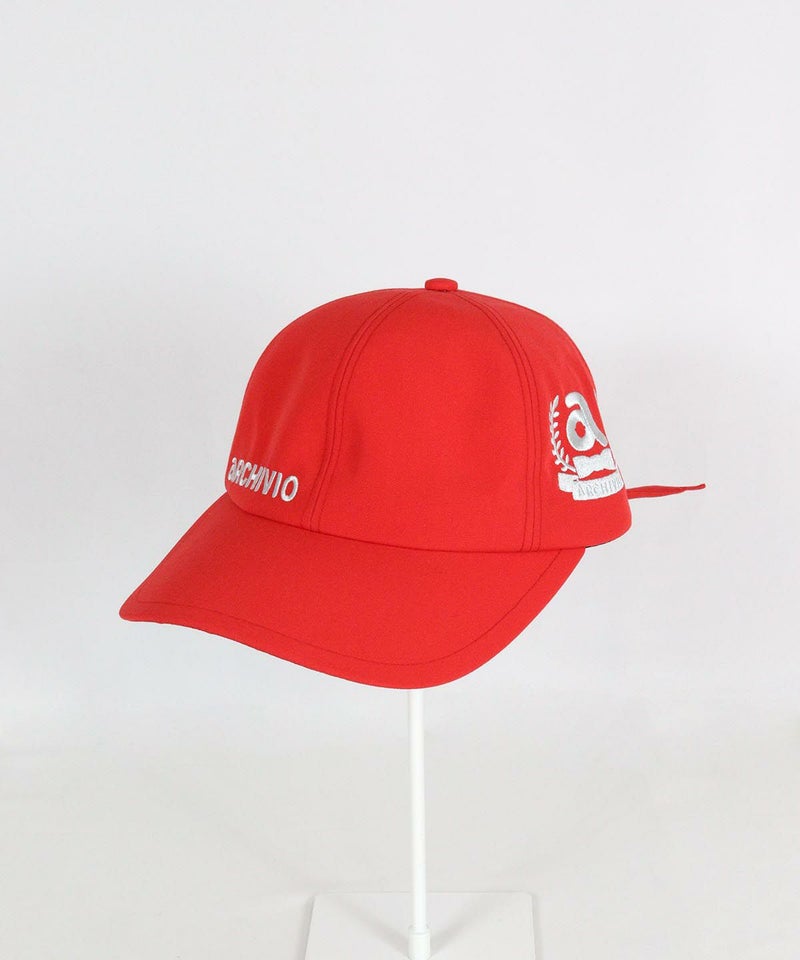 エンブレム刺繍キャップ（レッド）