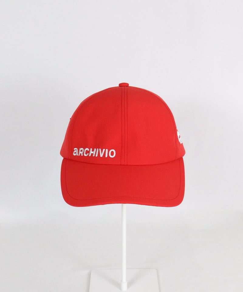 エンブレム刺繍キャップ正面（レッド）