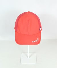 メッシュ切替キャップ正面（ピンク）
