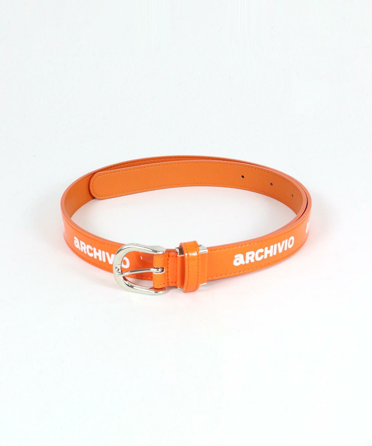 ロゴエナメルベルト（オレンジ）