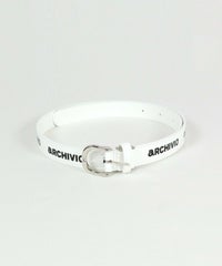 ロゴエナメルベルト（ホワイト）