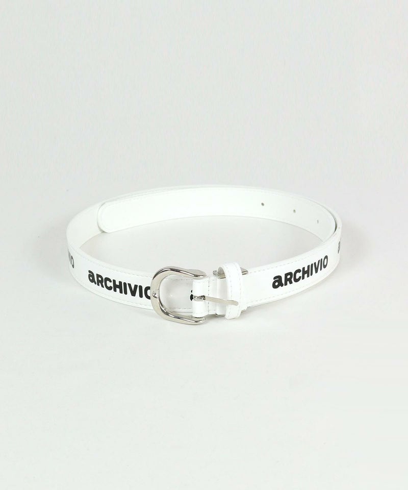 ロゴエナメルベルト（ホワイト）