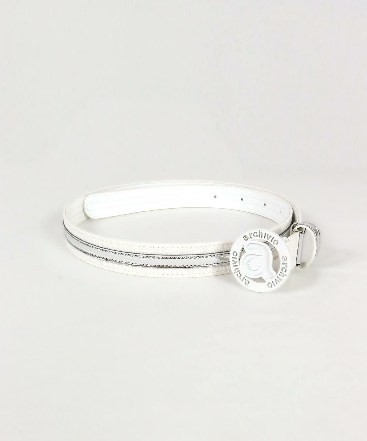 サークルバックルベルト（ホワイト）