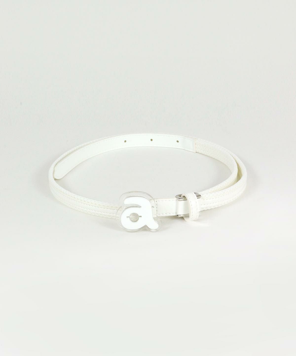 メッシュ×エナメルベルト（ホワイト）