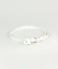 メッシュ×エナメルベルト（ホワイト）