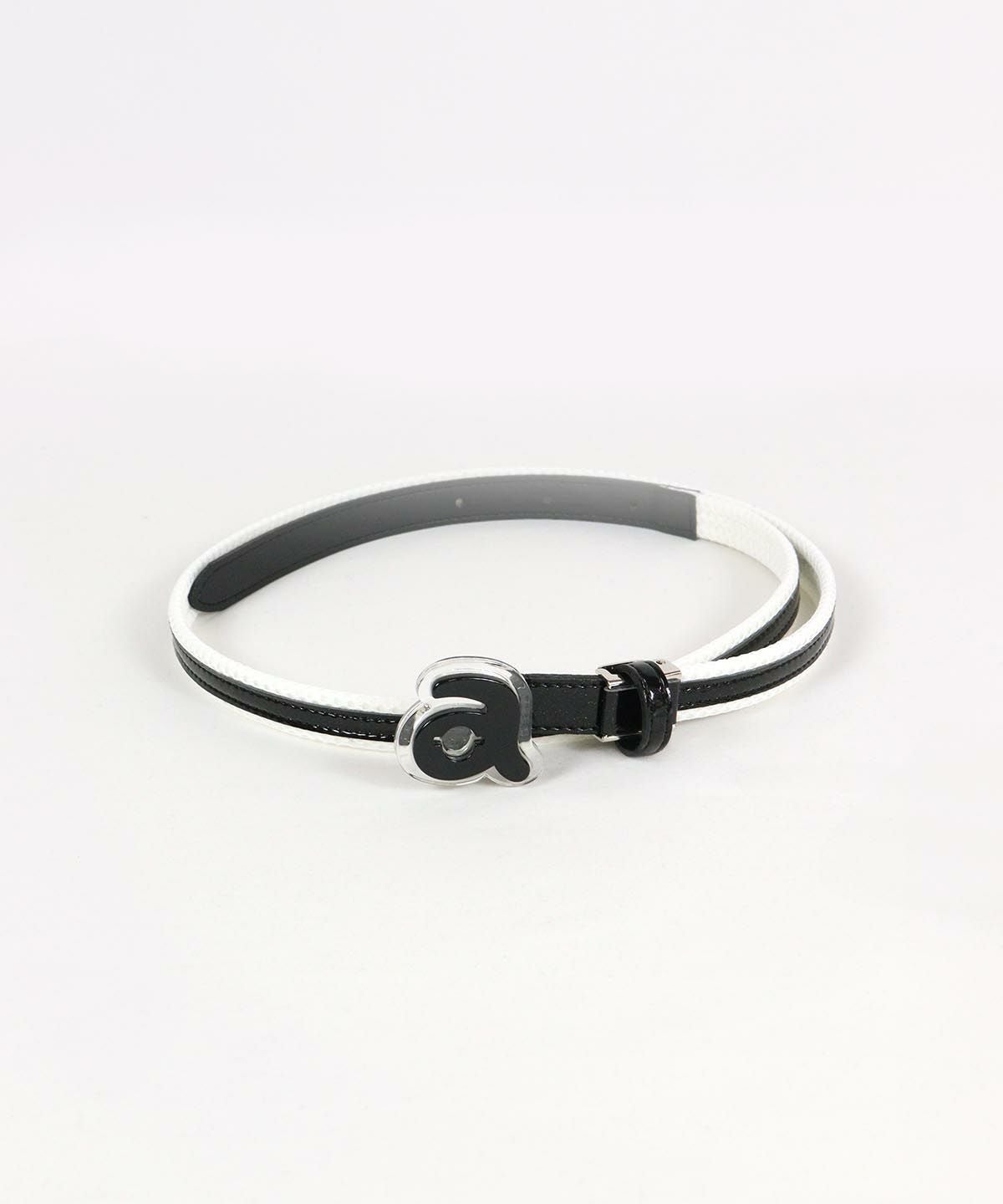 メッシュ×エナメルベルト（ブラック）