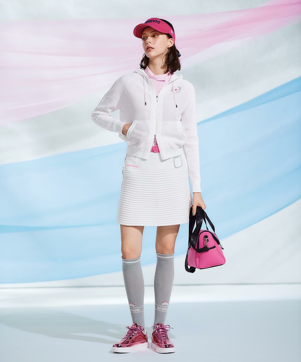 配色ロングソックス|アルチビオ-アウトレット- - ゴルフウェアや婦人服通販