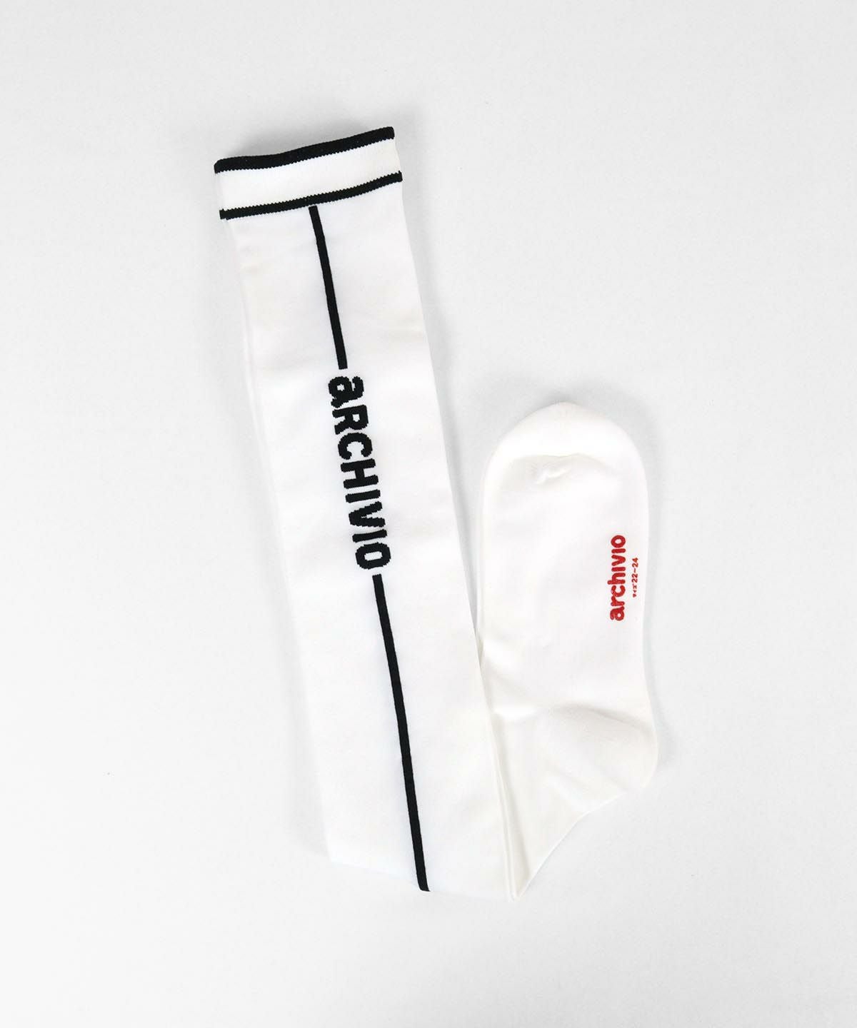 ラインハイソックス（ホワイト）