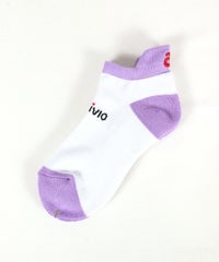 ポイントカラーソックス（ライトパープル）