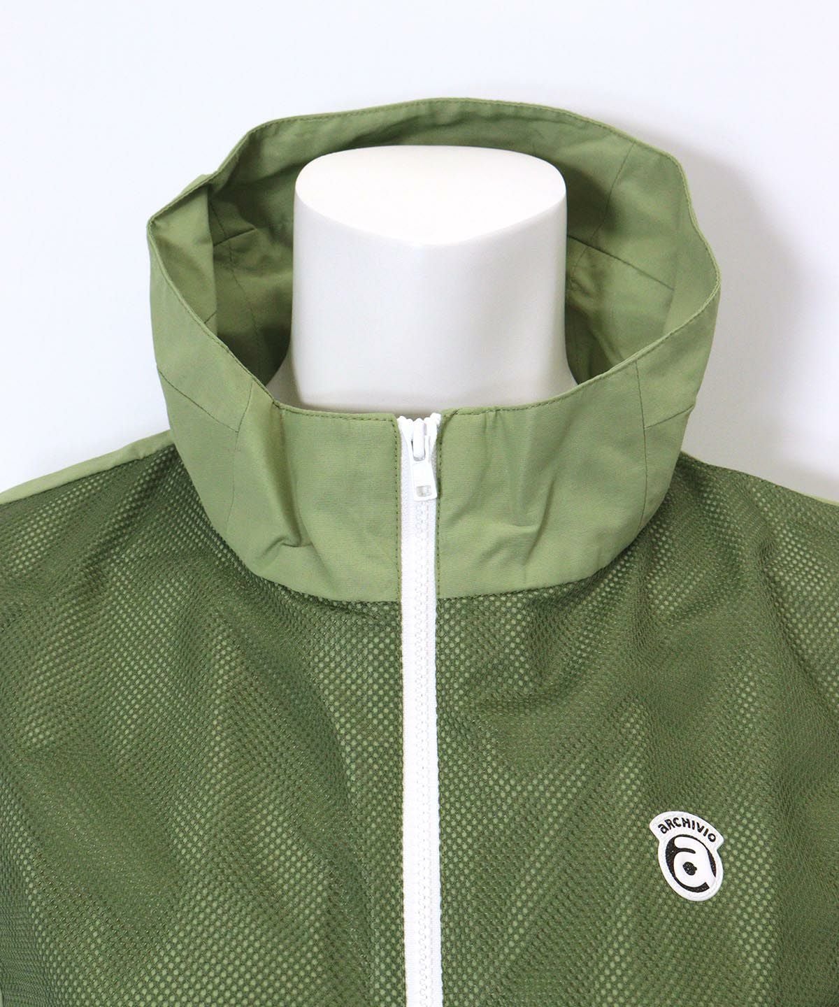 襟元部分（グリーン）