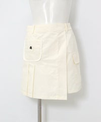 メッシュポケットアシメスカート(ホワイト)