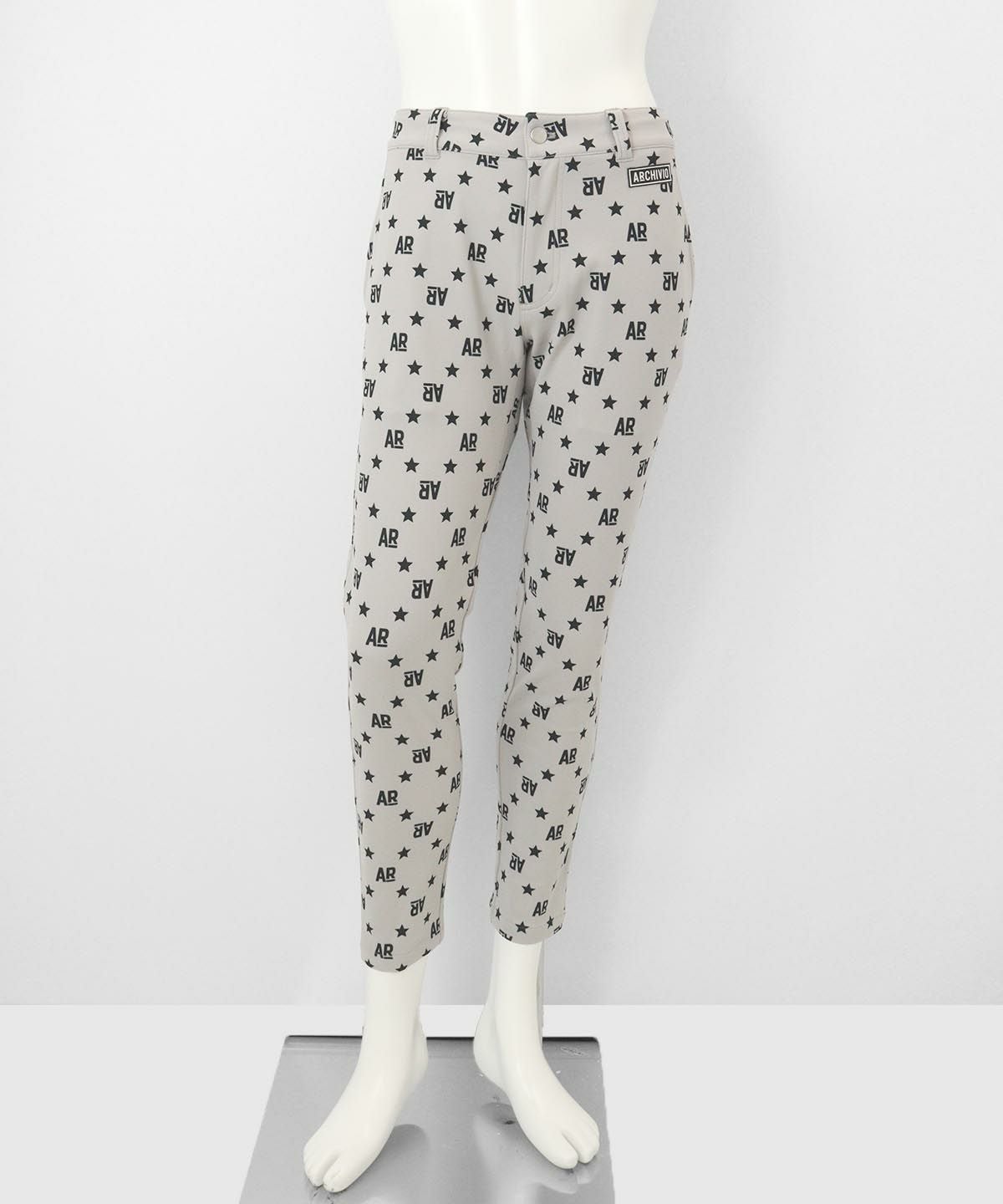 【メンズ】総ロゴ柄パンツ（ライトグレー）