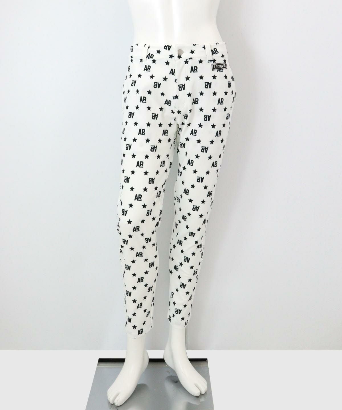 【メンズ】総ロゴ柄パンツ（ホワイト）