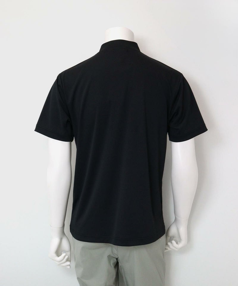 【メンズ】ロゴプリントハイネックプルオーバー後（ブラック）