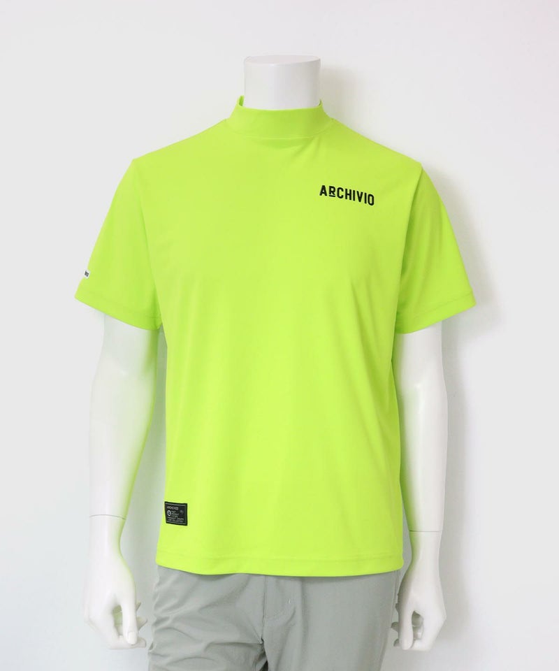 【メンズ】ロゴプリントハイネックプルオーバー（ライトグリーン）