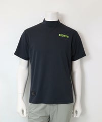 【メンズ】ロゴプリントハイネックプルオーバー（グレー）