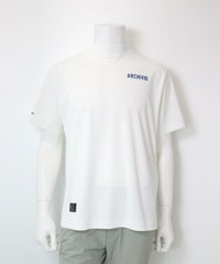 【メンズ】ロゴプリントハイネックプルオーバー（ホワイト）