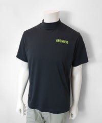 【メンズ】ロゴプリントハイネックプルオーバー斜（グレー）