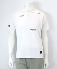 【メンズ】ワードロゴ冷感ポロシャツ（ホワイト）