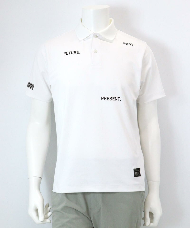 【メンズ】ワードロゴ冷感ポロシャツ（ホワイト）