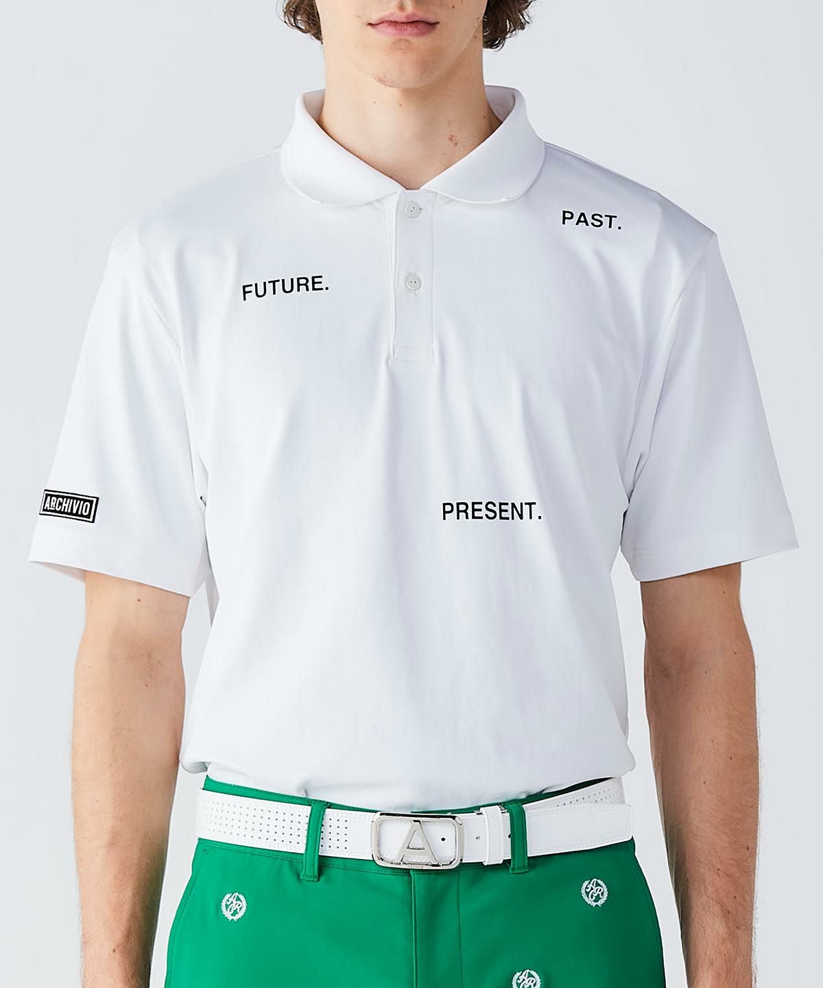 メンズ】UV冷感ワードプリントポロシャツ|アルチビオ-アウトレット