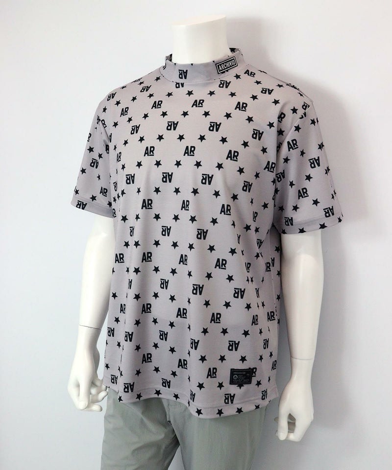 【メンズ】UV総柄プリントプルオーバー（ライトグレー）