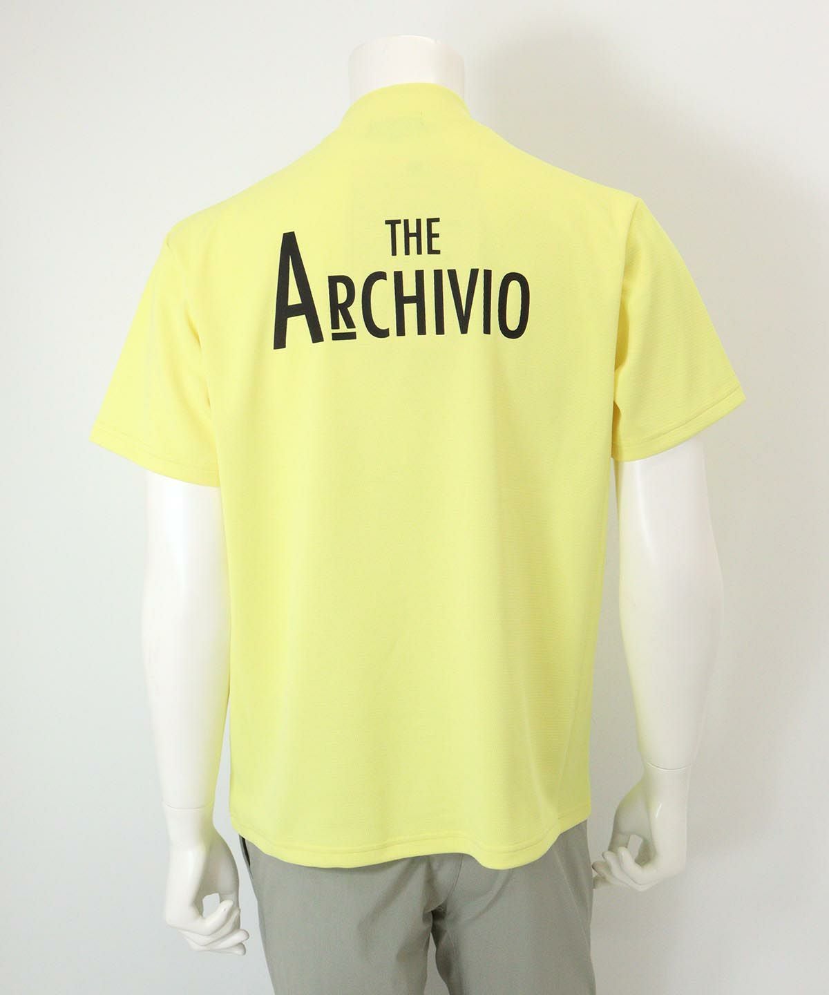 【メンズ】フロントポケットプルオーバー後（イエロー）