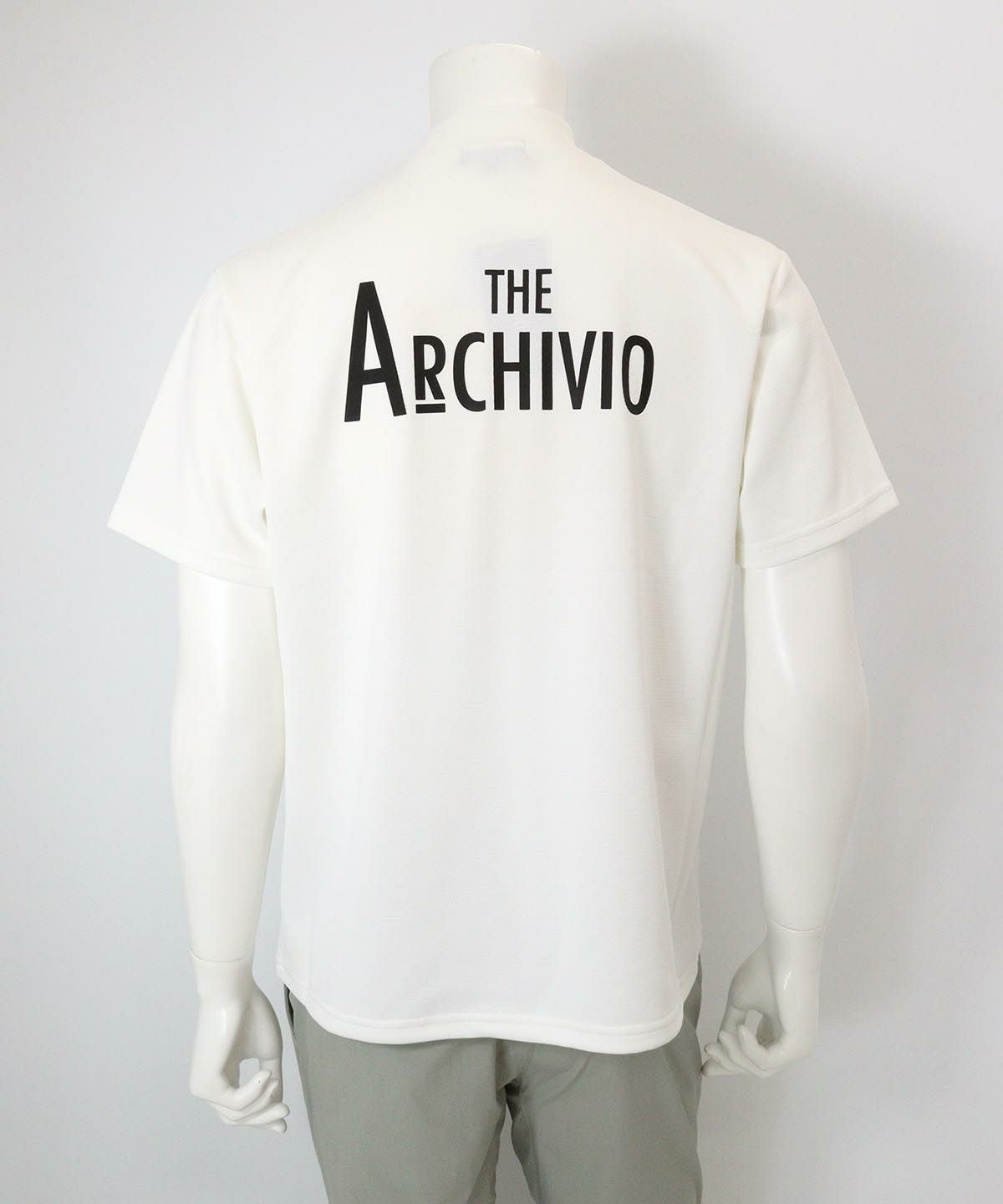 【メンズ】フロントポケットプルオーバー後（ホワイト)