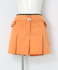 ベルト付き撥水ショートパンツ（オレンジ）
