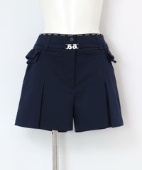 ベルト付き撥水ショートパンツ（ネイビー）