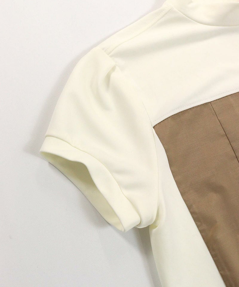 袖部分（ホワイト×ベージュ）