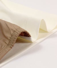 生地感（ホワイト×ベージュ）