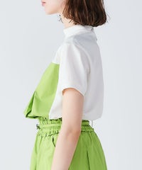 モデル着用画像（ホワイト×グリーン）