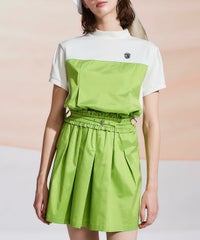 モデル着用画像（ホワイト×グリーン）