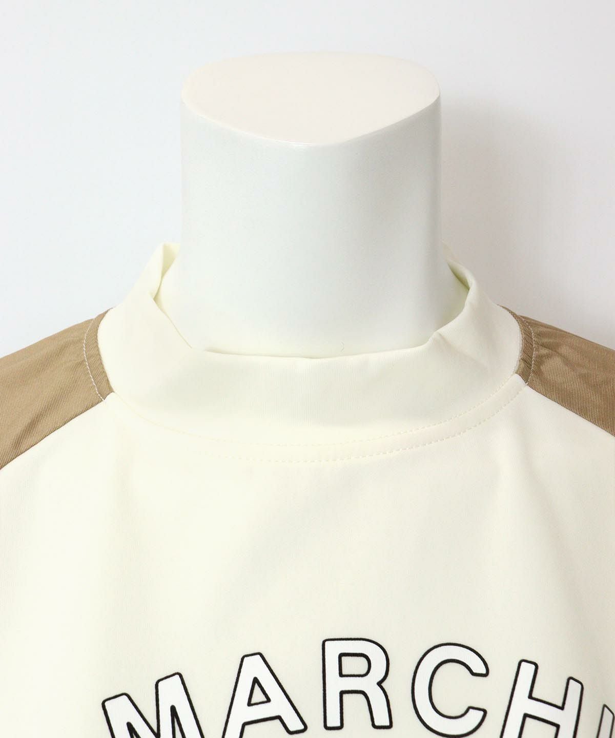 首元部分（ホワイト×ベージュ）