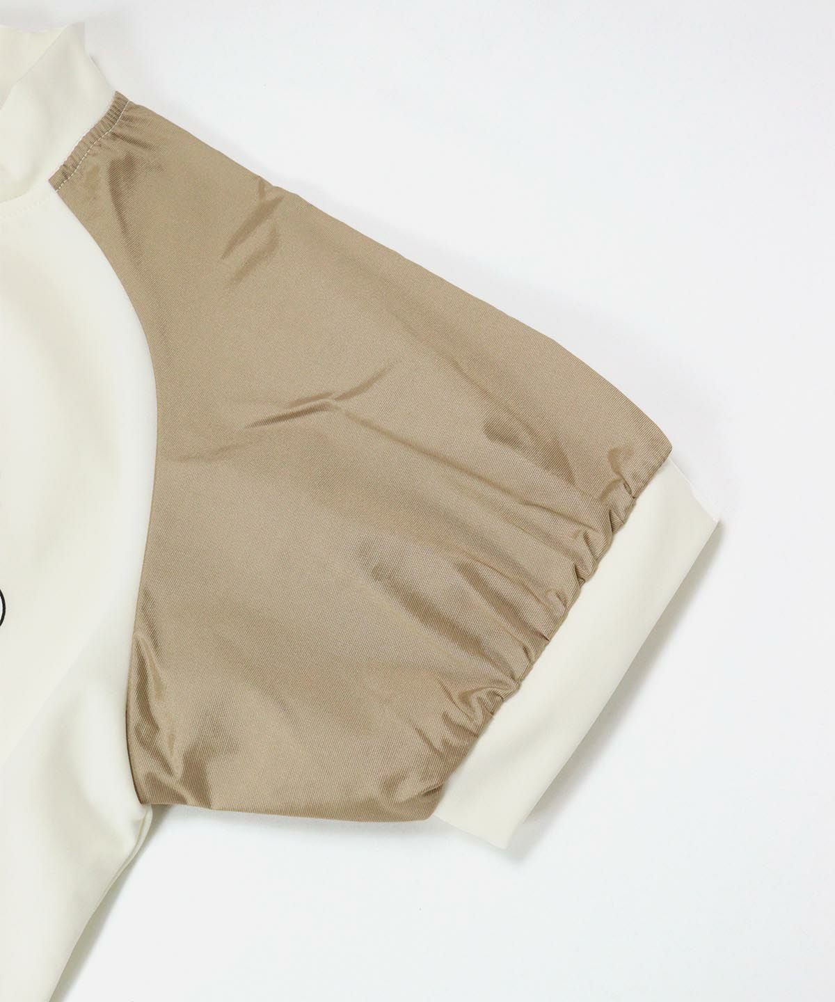 袖部分（ホワイト×ベージュ）