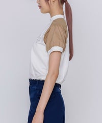 モデル着用画像（ホワイト×ベージュ）