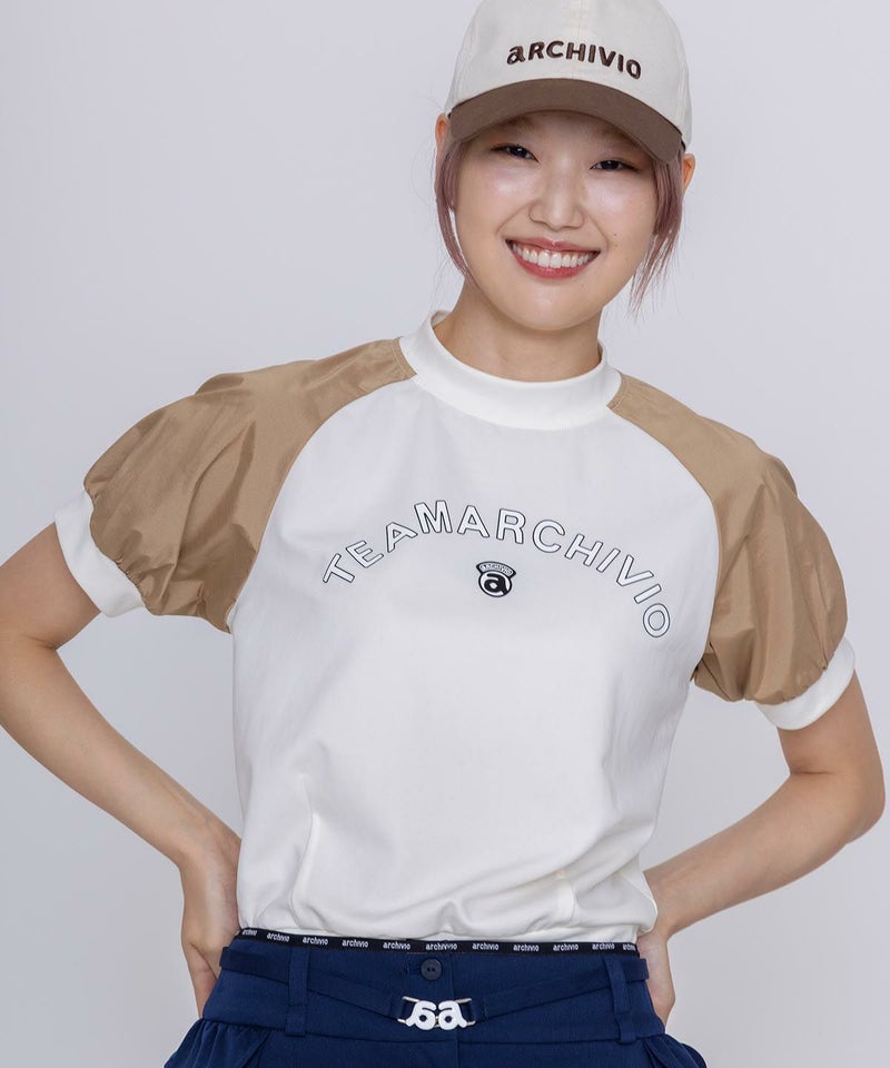 モデル着用画像（ホワイト×ベージュ）