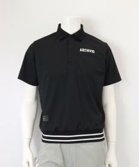 【メンズ】ダブルカノコポロシャツ（ブラック）