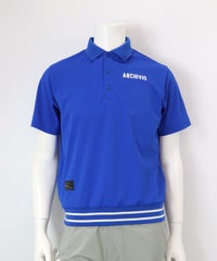 【メンズ】ダブルカノコポロシャツ（ブルー）