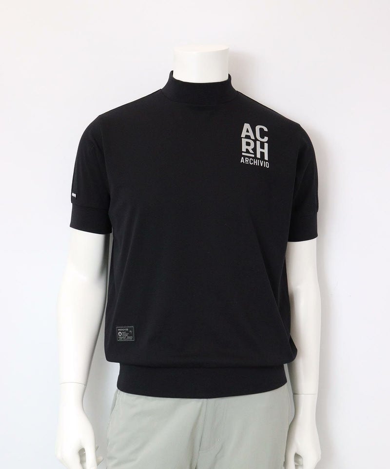 【メンズ】綿混ハイネックプルオーバー（ブラック）