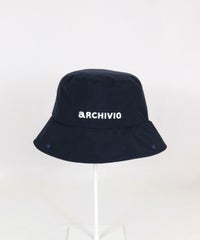 サンシェード付きハット正面（ネイビー）