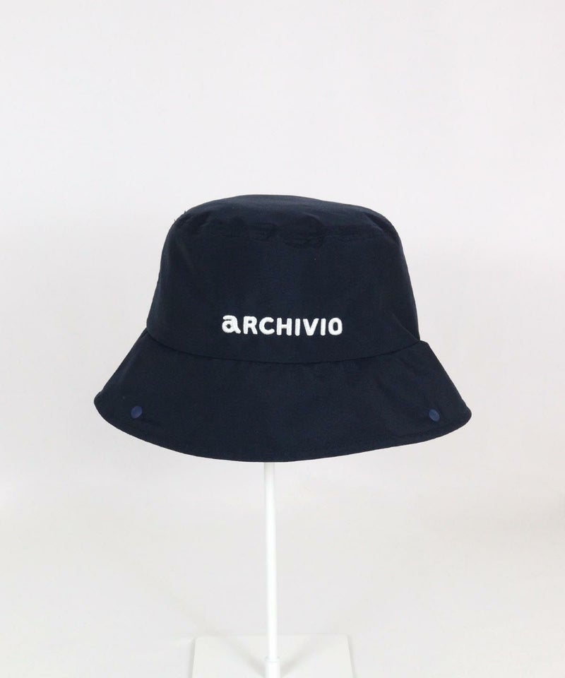 サンシェード付きハット正面（ネイビー）