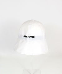 ツバ広キャップ（ホワイト）