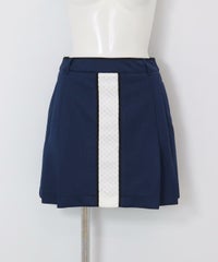 レースラインプリーツスカート(ネイビー)