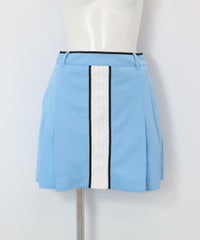 レースラインプリーツスカート(ライトブルー)