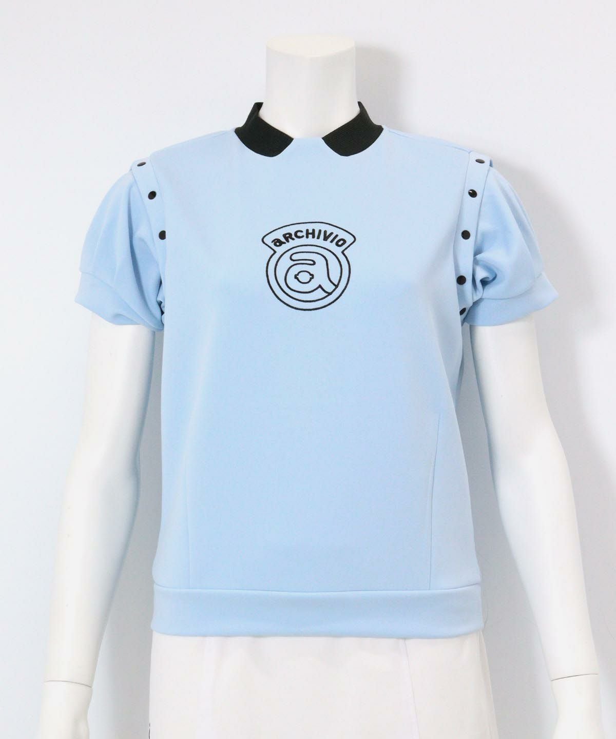 2WAY袖UV冷感プルオーバー(ライトブルー)