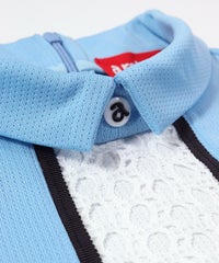 首元ボタン(ライトブルー)