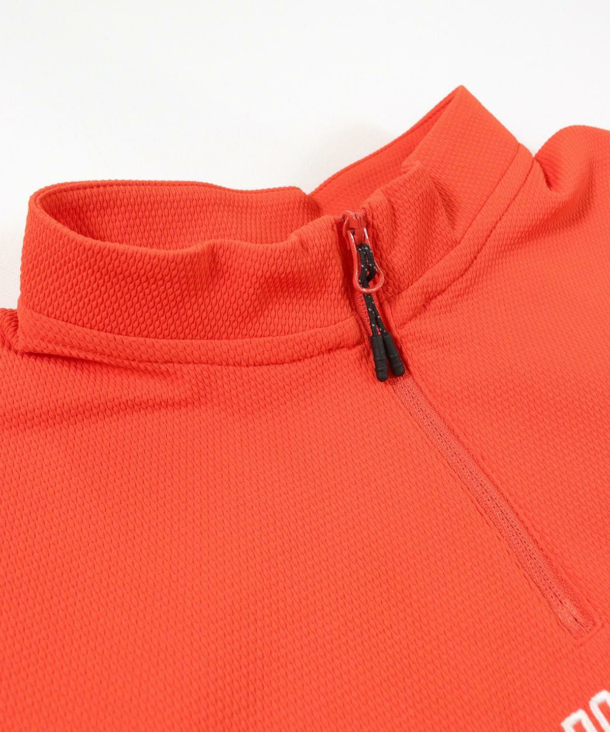 ファスナー部分アップ(オレンジ)