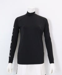 冷却素材ハイネックインナー(ブラック）